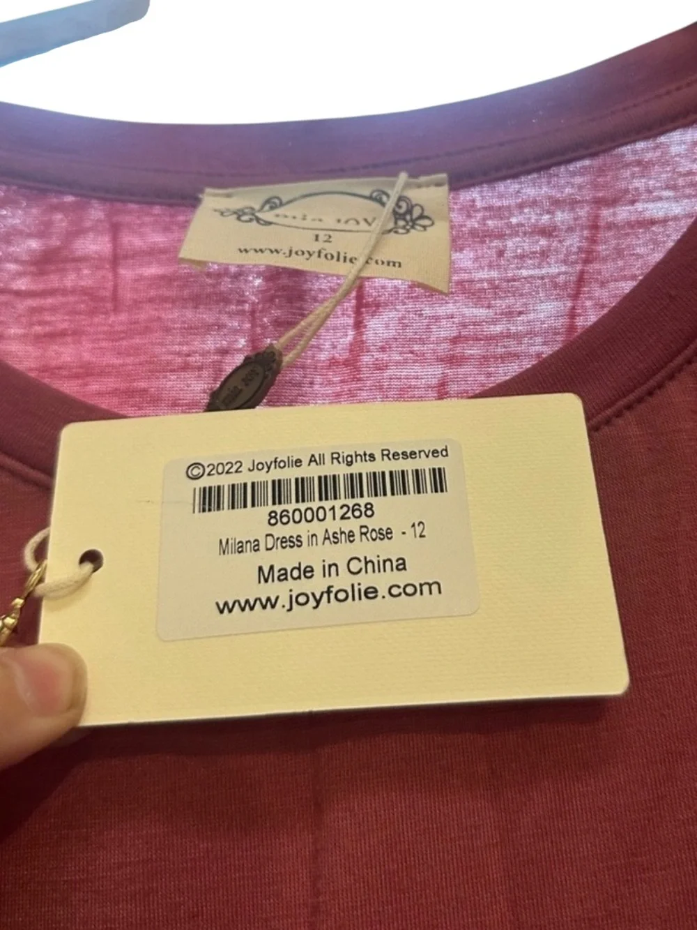 NWT Mia Joy Milana Girls’ Dress in Dusty Rose Sz 12